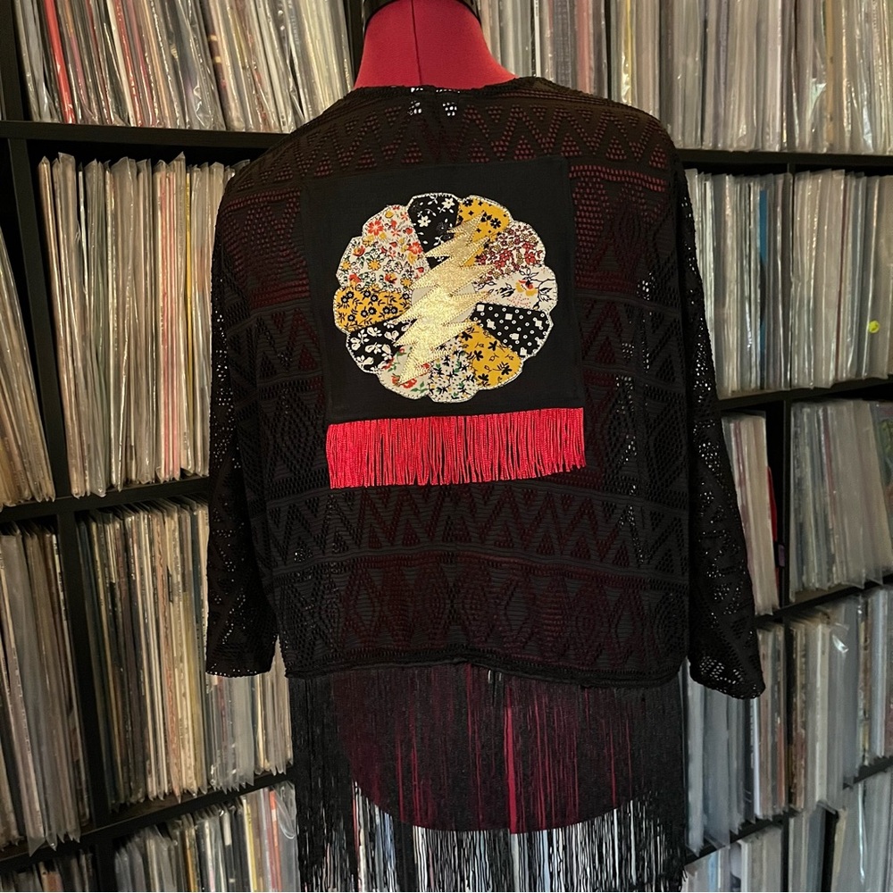 Fringe wrap mandala gold bolt stealie SYF dead company sphere grateful PitS❤️⚡️🖤 - Picture 2 of 10